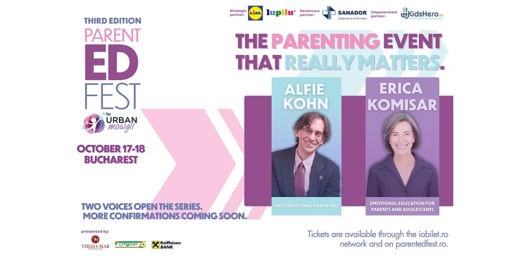 Two International Parenting Thought Leaders, Alfie Kohn and Erica Komisar, to Speak at ParentED Fest