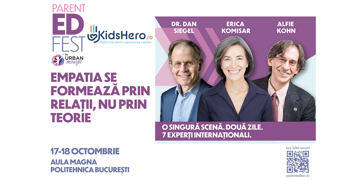 Analiză ParentED Fest: 25.831 de copii confirmă: empatia se formează prin relații, nu prin teorie